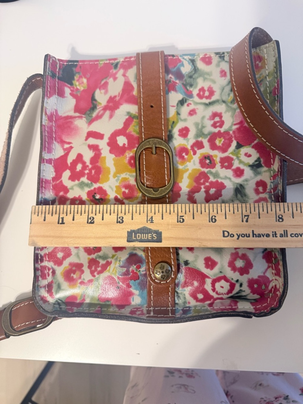Patricia Nash Venezia Floral Leather Crossbody Bag - Picture 10 of 12
